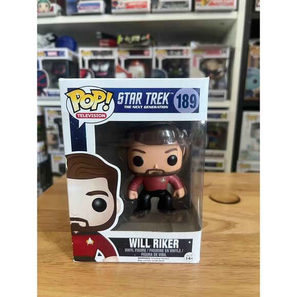 VAULTED Will Riker Funko Pop #189 Star Trek Next Generation TNG Television Show - Picture 1 of 6